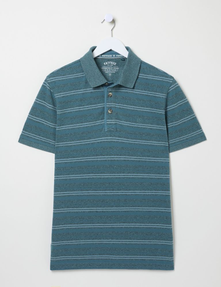 Cotton Rich Striped Polo Shirt 2 of 5