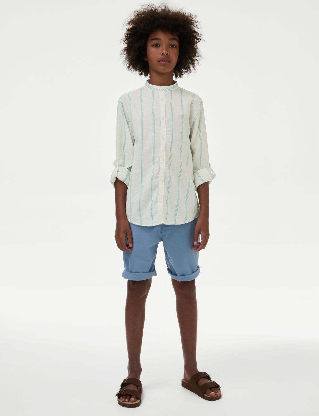 Cotton Rich Striped Shirt (6-16 Yrs) 2 of 4