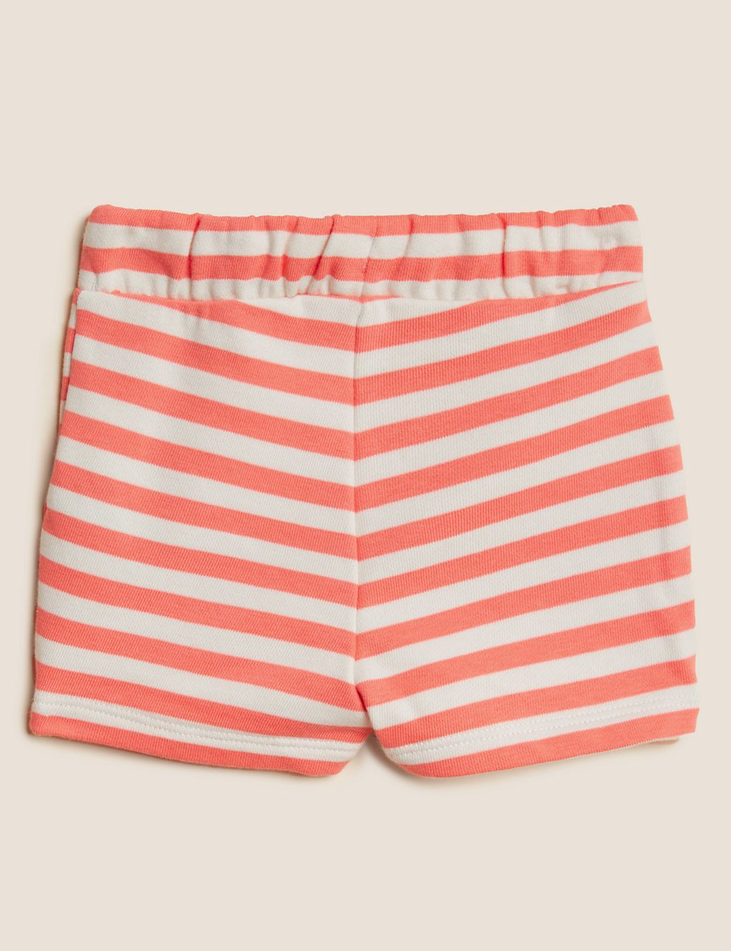 Cotton Rich Striped Shorts (0-3 Yrs) 1 of 3