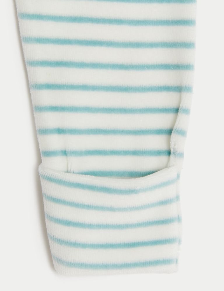 Cotton Rich Striped Sleepsuit (7lbs-1 Yrs) 5 of 5