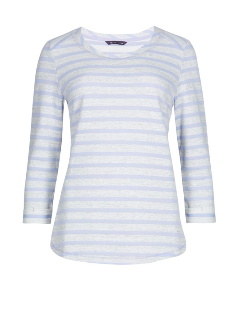 Cotton Rich Striped Sweat Top 3 of 4
