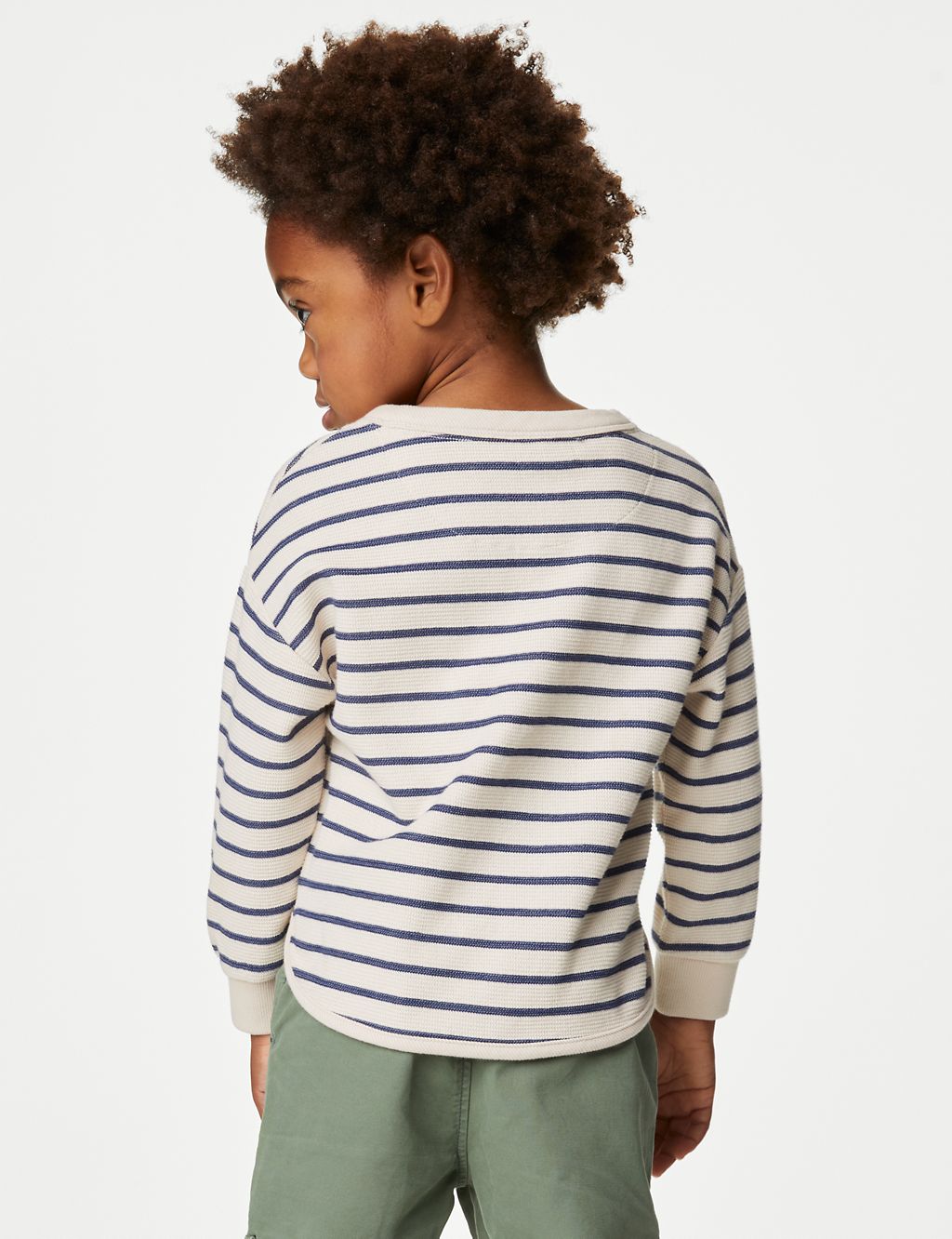 Cotton Rich Striped Sweatshirt (2-8 Yrs) 4 of 4