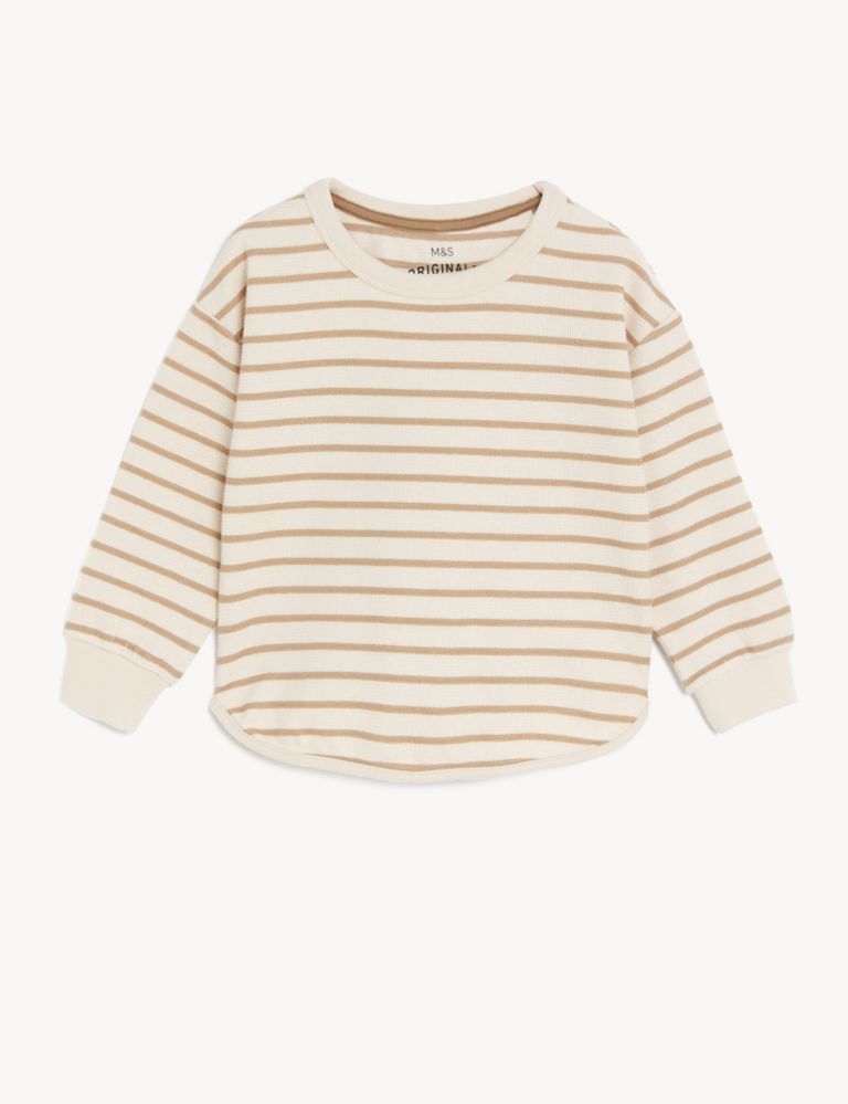 Cotton Rich Striped Sweatshirt (2-8 Yrs) 2 of 4