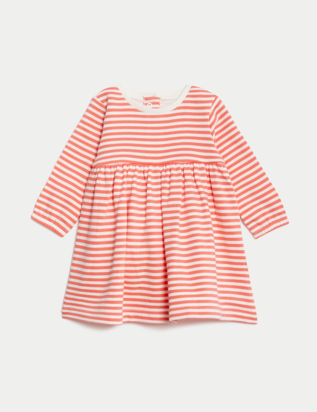 Cotton Rich Striped Sweatshirt Dress 0 3 Yrs M S Collection M S