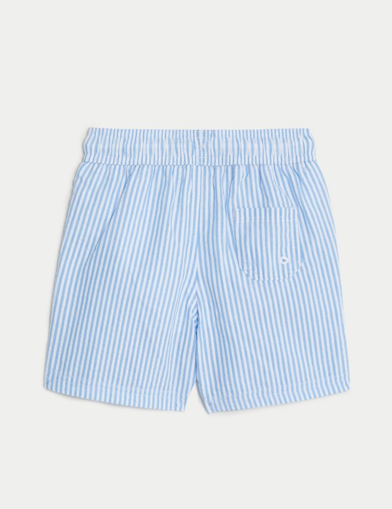 Cotton Rich Striped Swim Shorts (2-8 Yrs) | M&S Collection | M&S