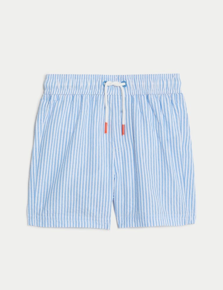 Cotton Rich Striped Swim Shorts (2-8 Yrs) 2 of 6