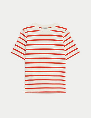 Cotton Rich Striped T-Shirt Image 2 of 6