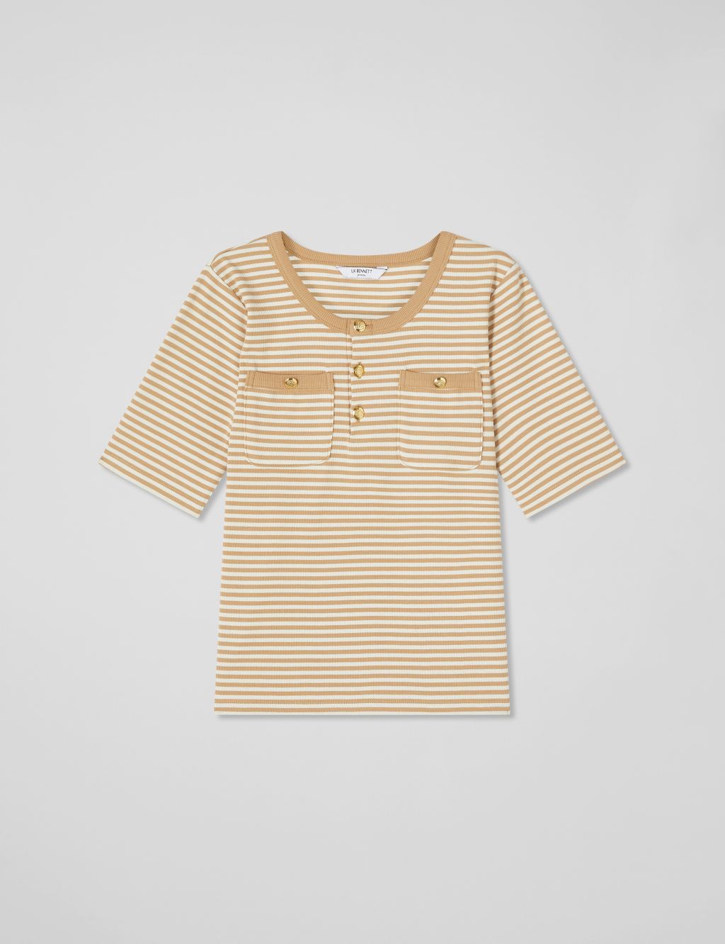 Cotton Rich Striped T-Shirt 1 of 4