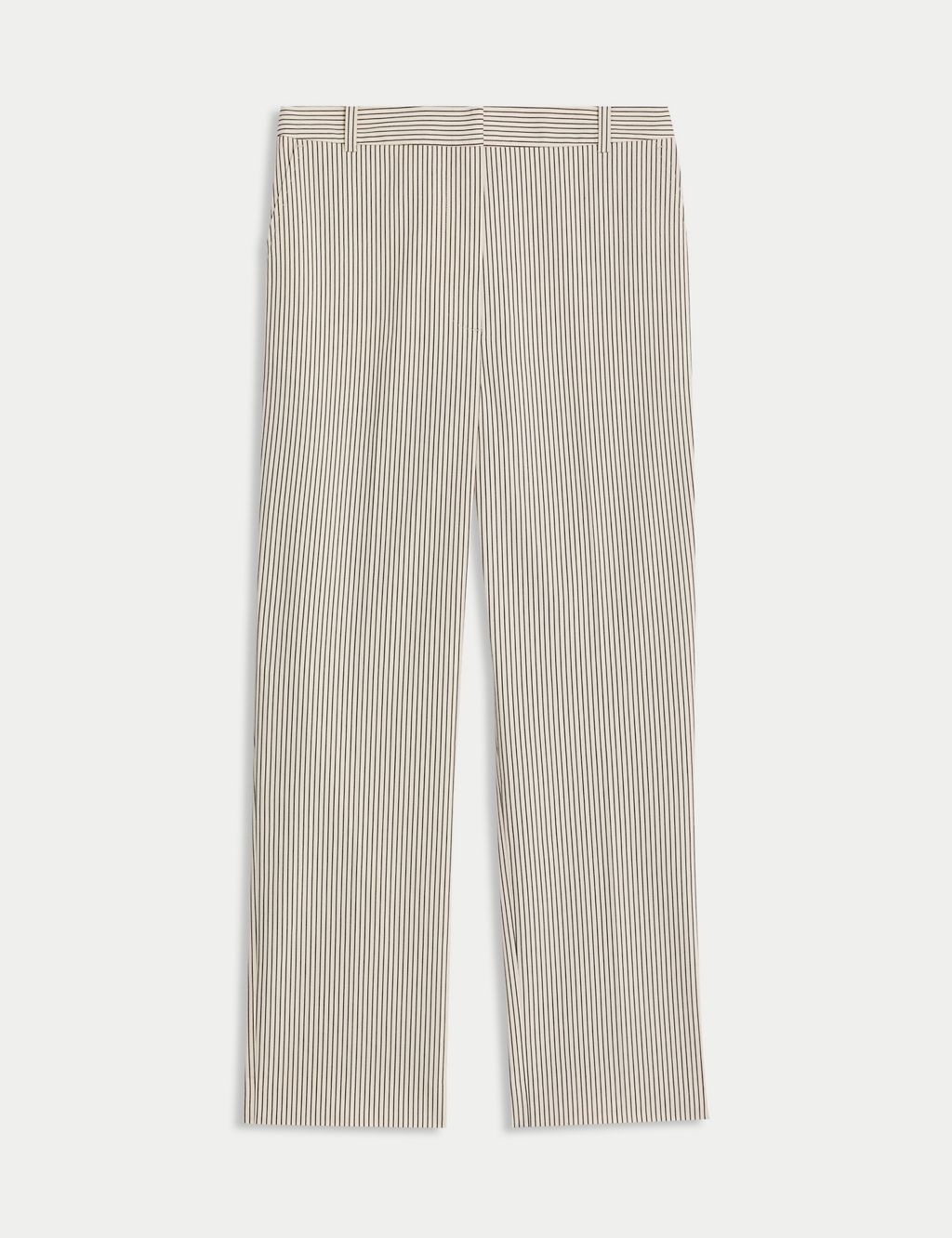 Cotton Rich Striped Tapered Trousers 1 of 6