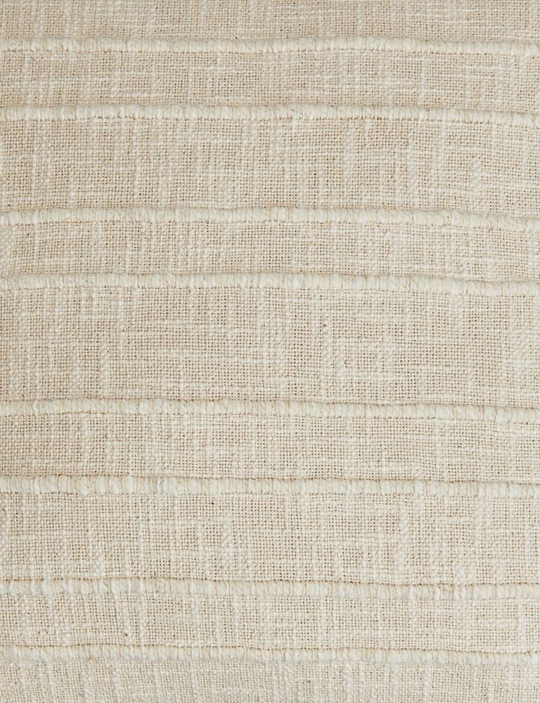 Cotton Rich Striped Tasselled Cushion 4 of 7