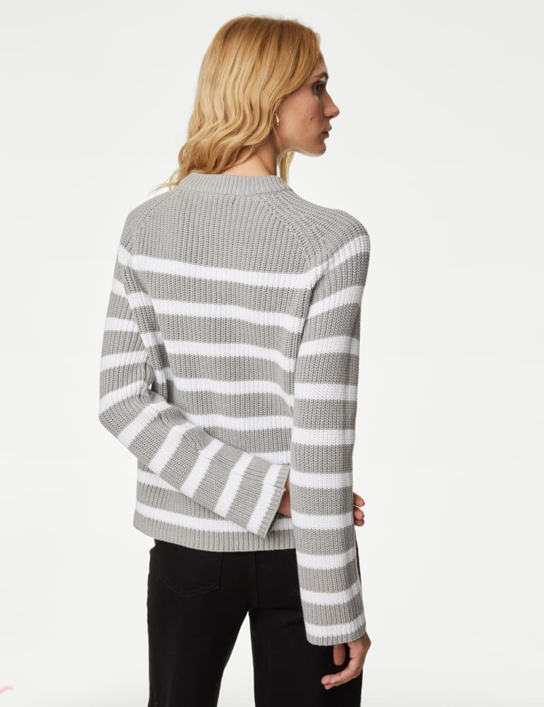 M&S Collection Cotton Rich Ribbed Collared Longline Jumper - ShopStyle  Sweaters