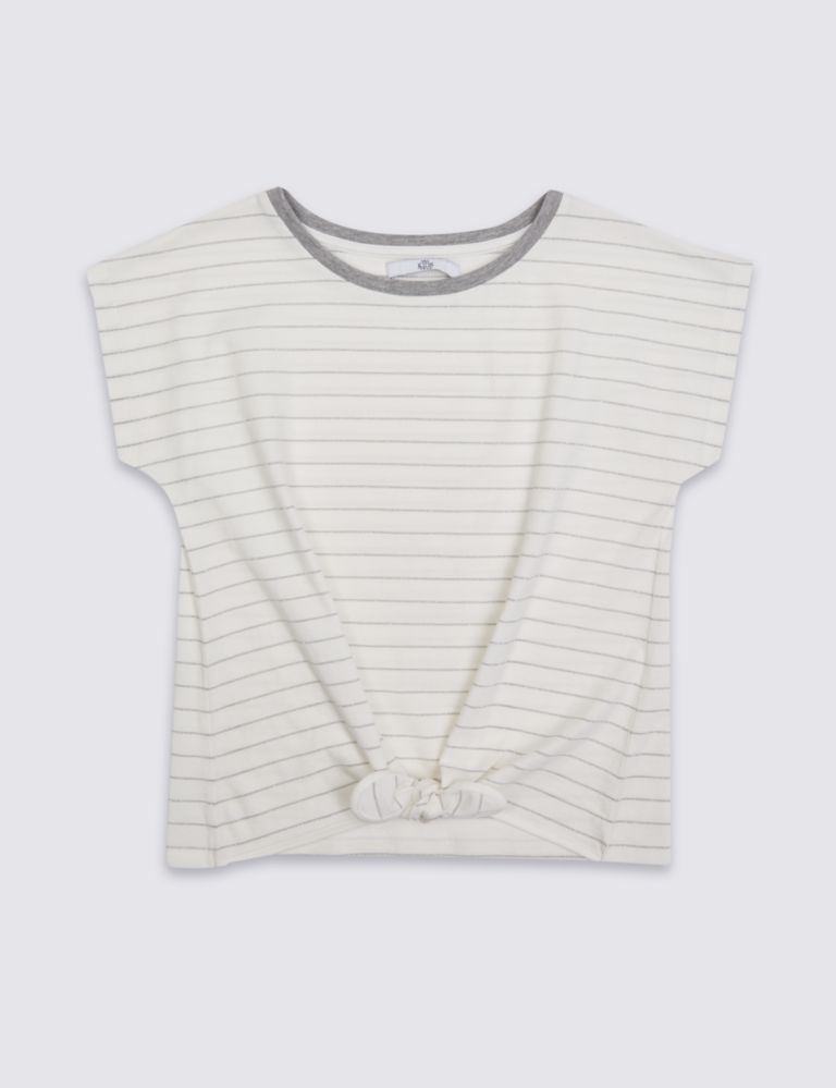 Cotton Rich Striped Top (3-14 Years) 2 of 5