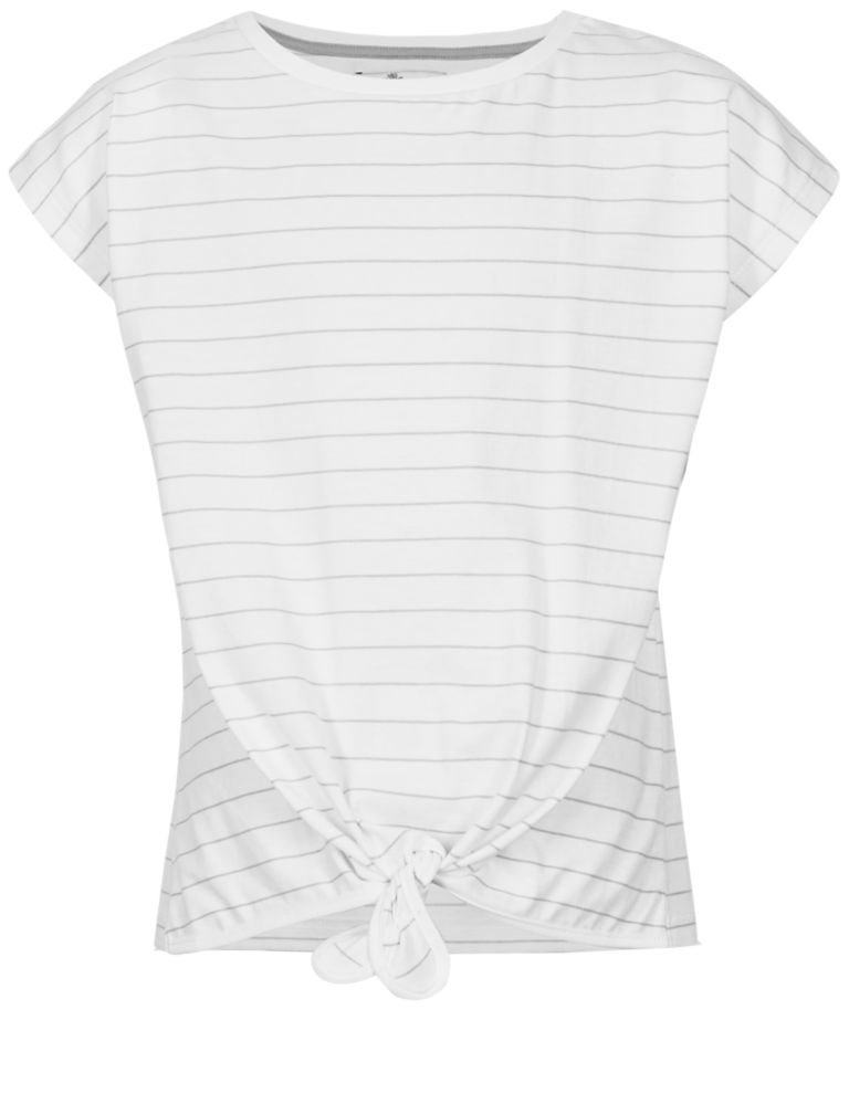 Cotton Rich Striped Top (3-14 Years) 4 of 5