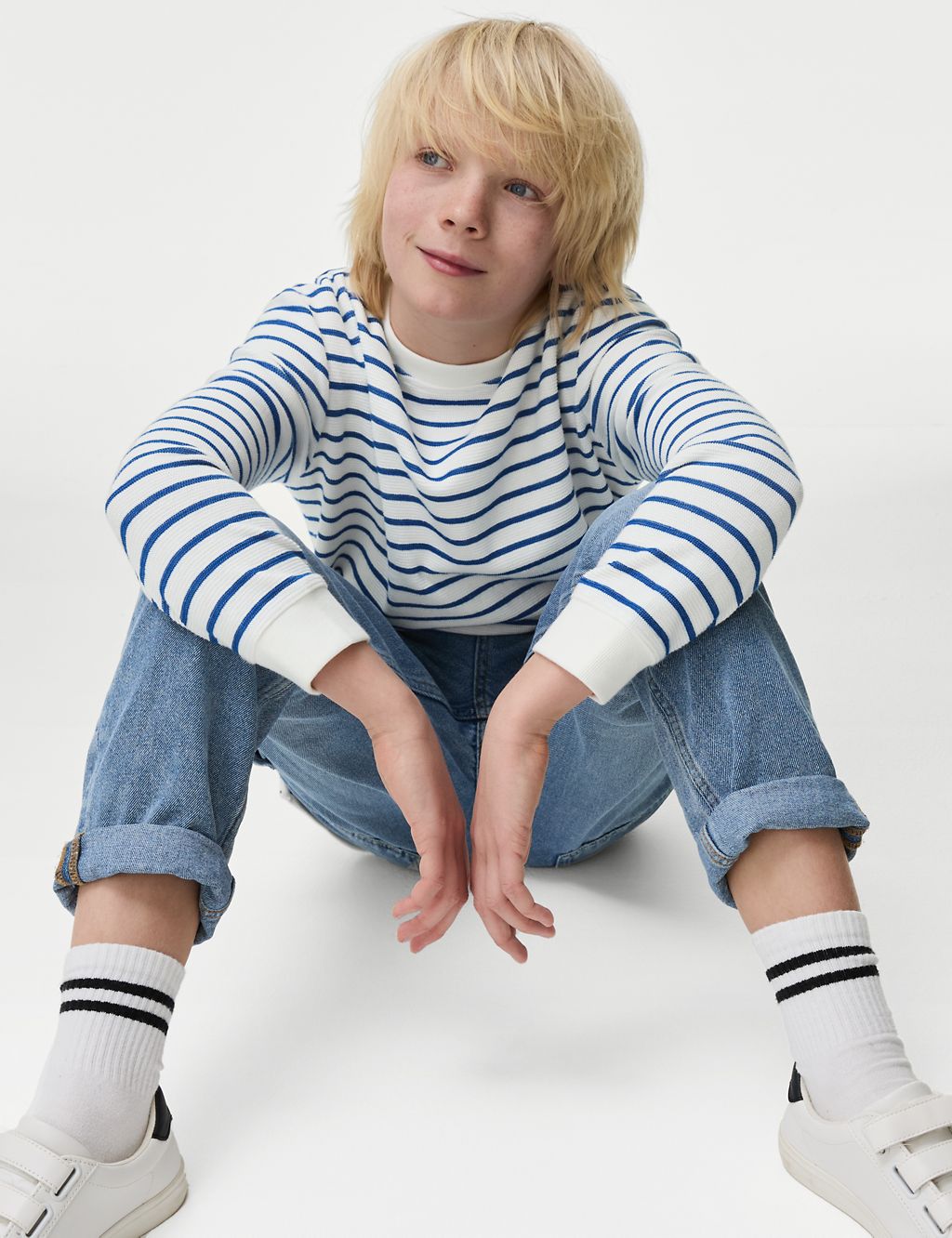 Cotton Rich Striped Top (6-16 Yrs) 3 of 5