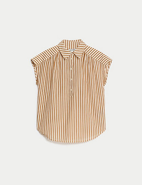 Cotton Rich Striped Top Image 2 of 6