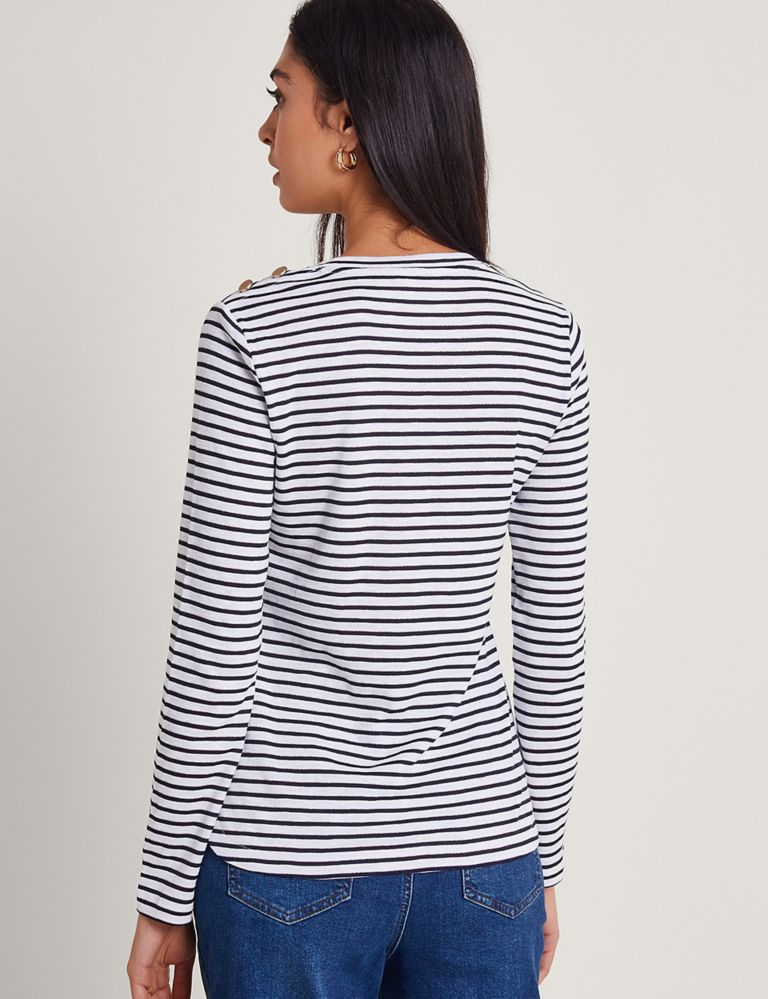 Cotton Rich Striped Top 3 of 5