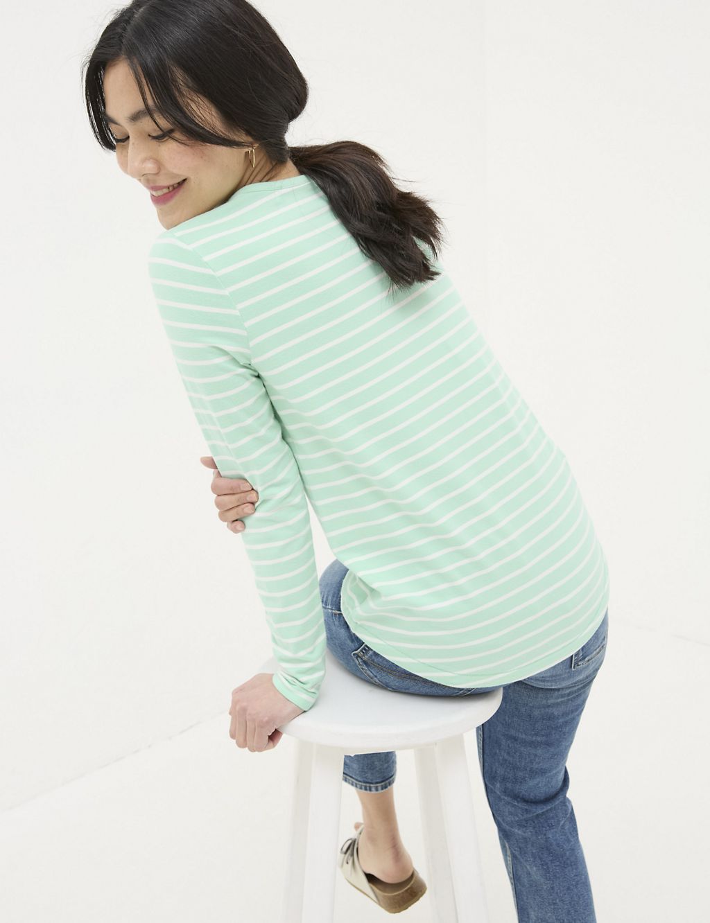 Cotton Rich Striped Top 2 of 5