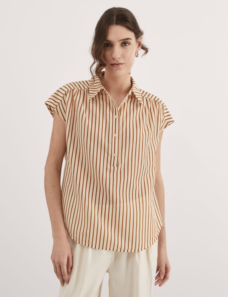 Cotton Rich Striped Top 3 of 6