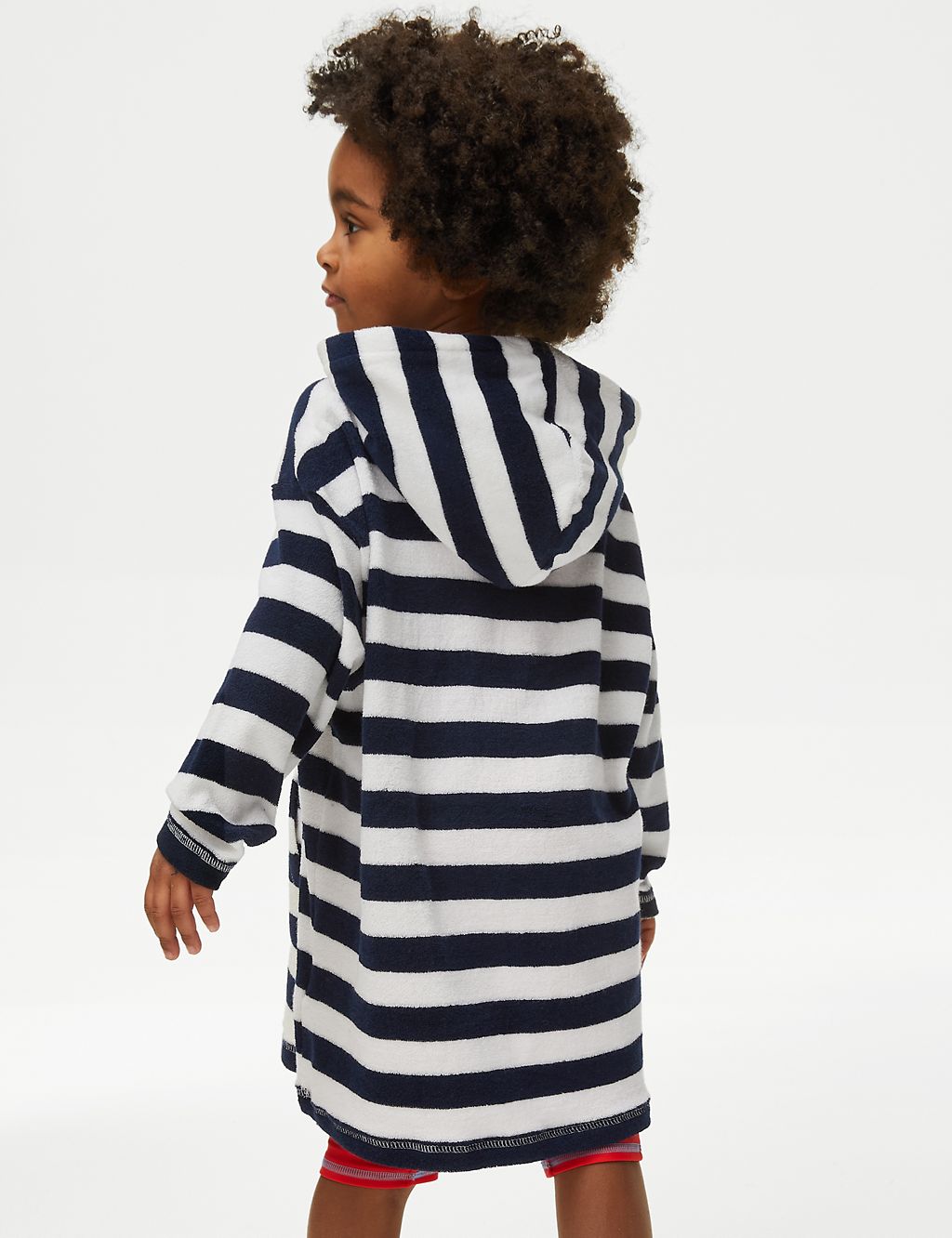 Cotton Rich Striped Towelling Poncho (2-8 Yrs) 4 of 4