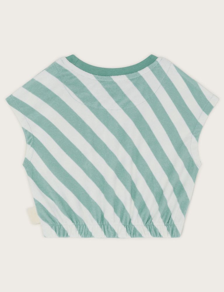 Cotton Rich Striped Towelling Top (3-13 Yrs) 3 of 3