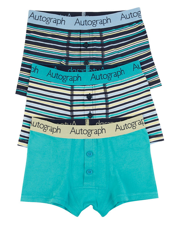 Cotton Rich Striped Trunks Image 1 of 2