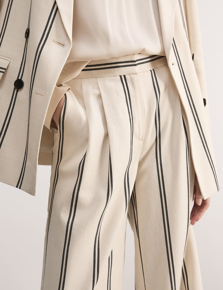 Striped trousers womens outlet