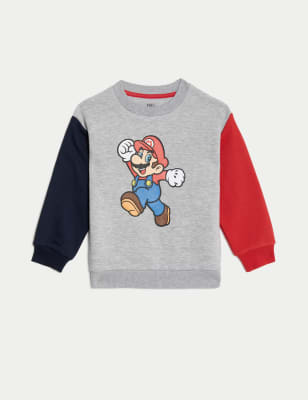 Boys on sale mario sweatshirt