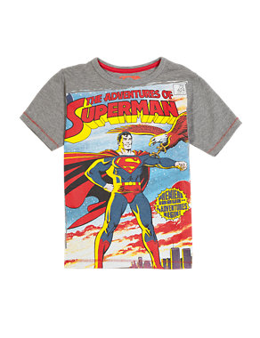 Cotton Rich Superman™ T-Shirt (2-8 Years) Image 2 of 3