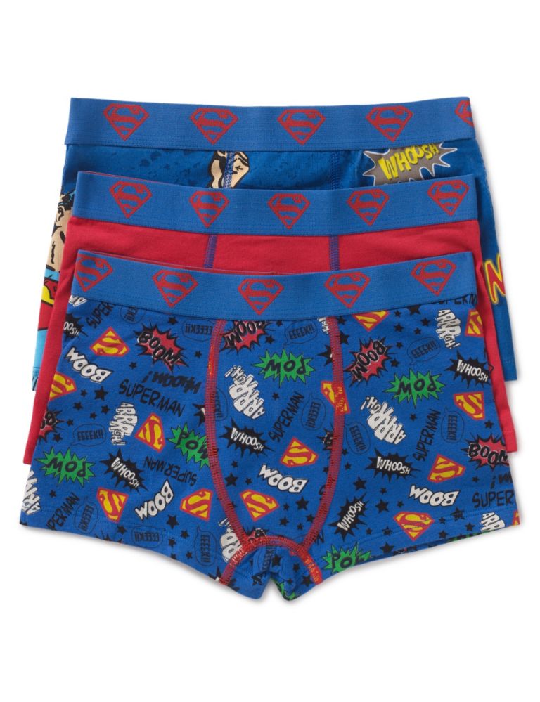 Cotton Rich Superman™ Trunks (3-10 Years) 1 of 1
