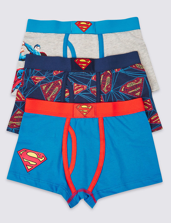 Cotton Rich Superman™ Trunks (3-16 Years) Image 1 of 2