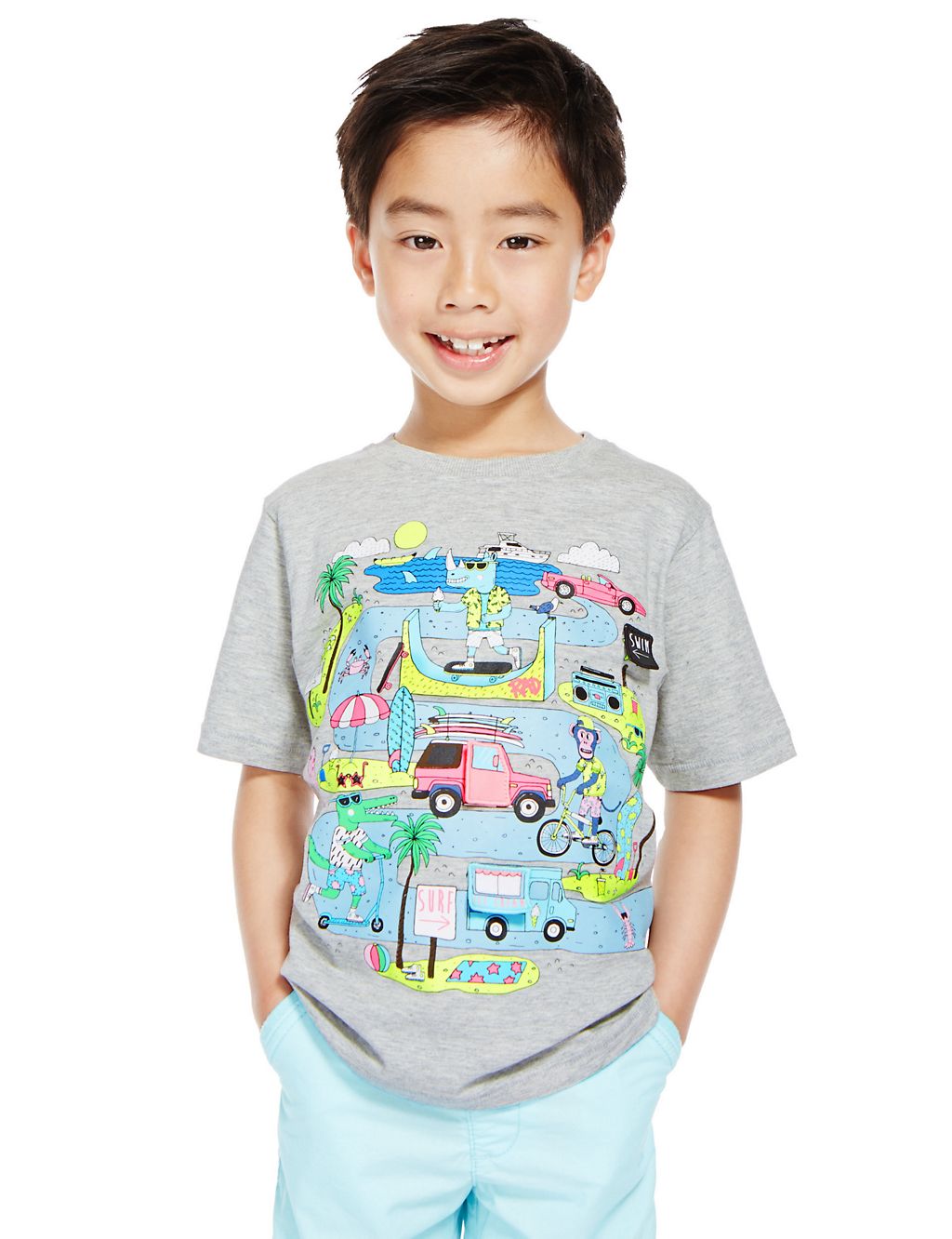 Cotton Rich T-Shirt (1-7 Years) 3 of 4