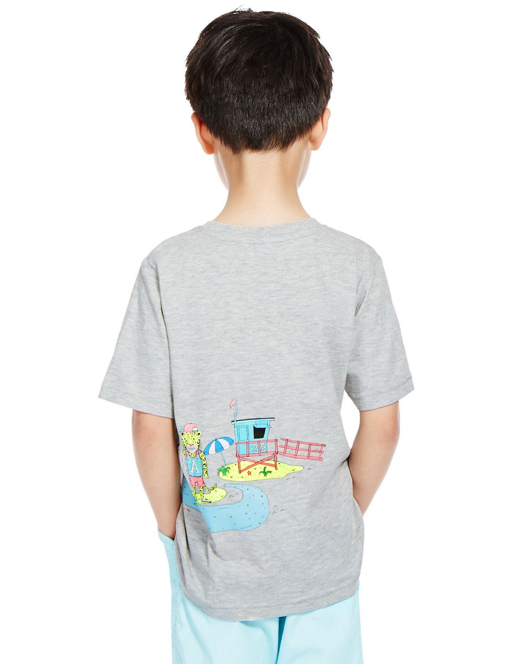 Cotton Rich T-Shirt (1-7 Years) 2 of 4