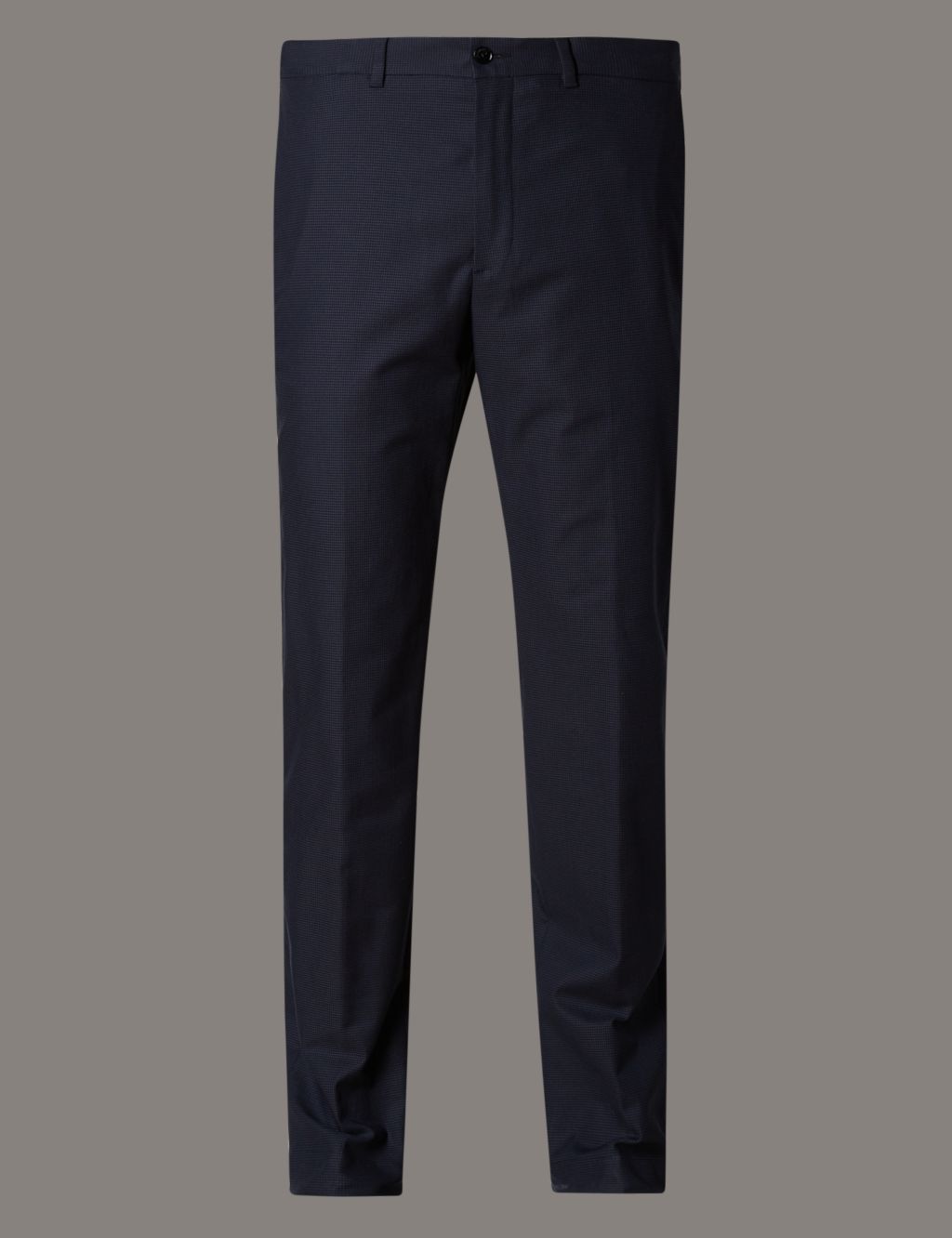 Cotton Rich Tailored Fit Chinos 1 of 3
