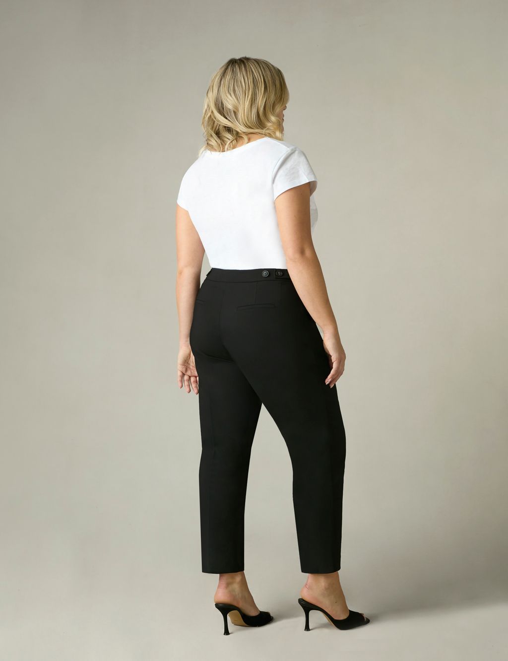 Cotton Rich Tailored Tapered Trousers 4 of 6