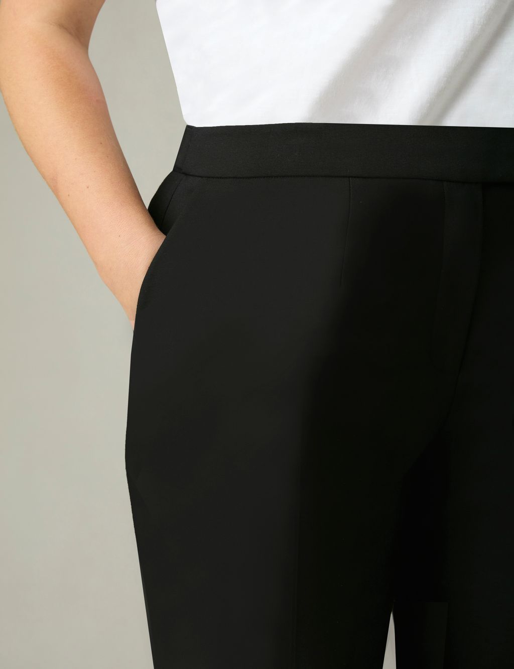 Cotton Rich Tailored Tapered Trousers 5 of 6