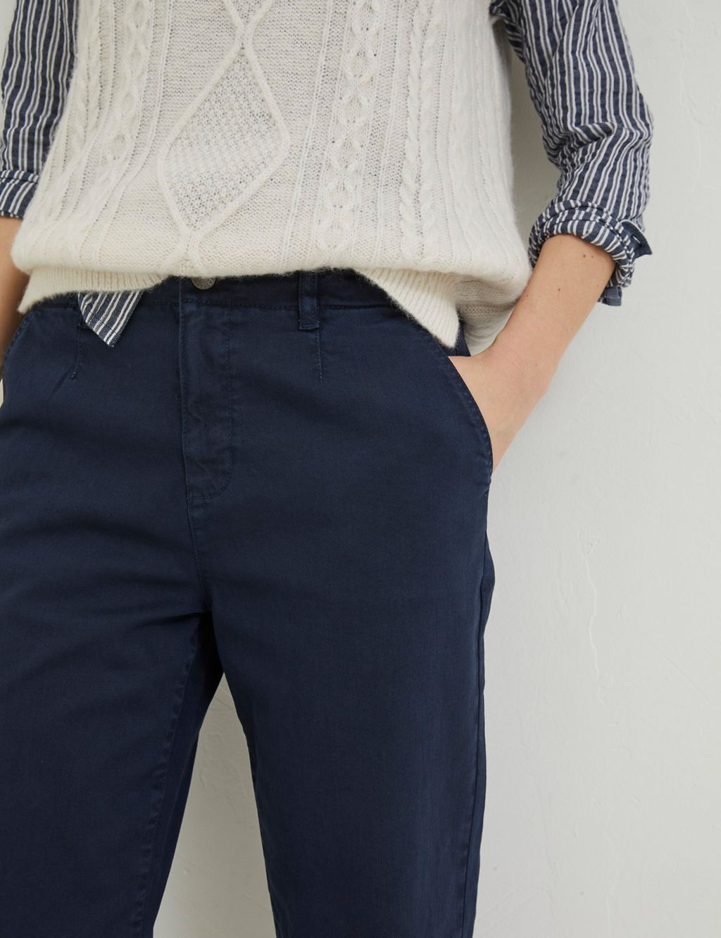 Cotton Rich Tapered Chinos 3 of 4