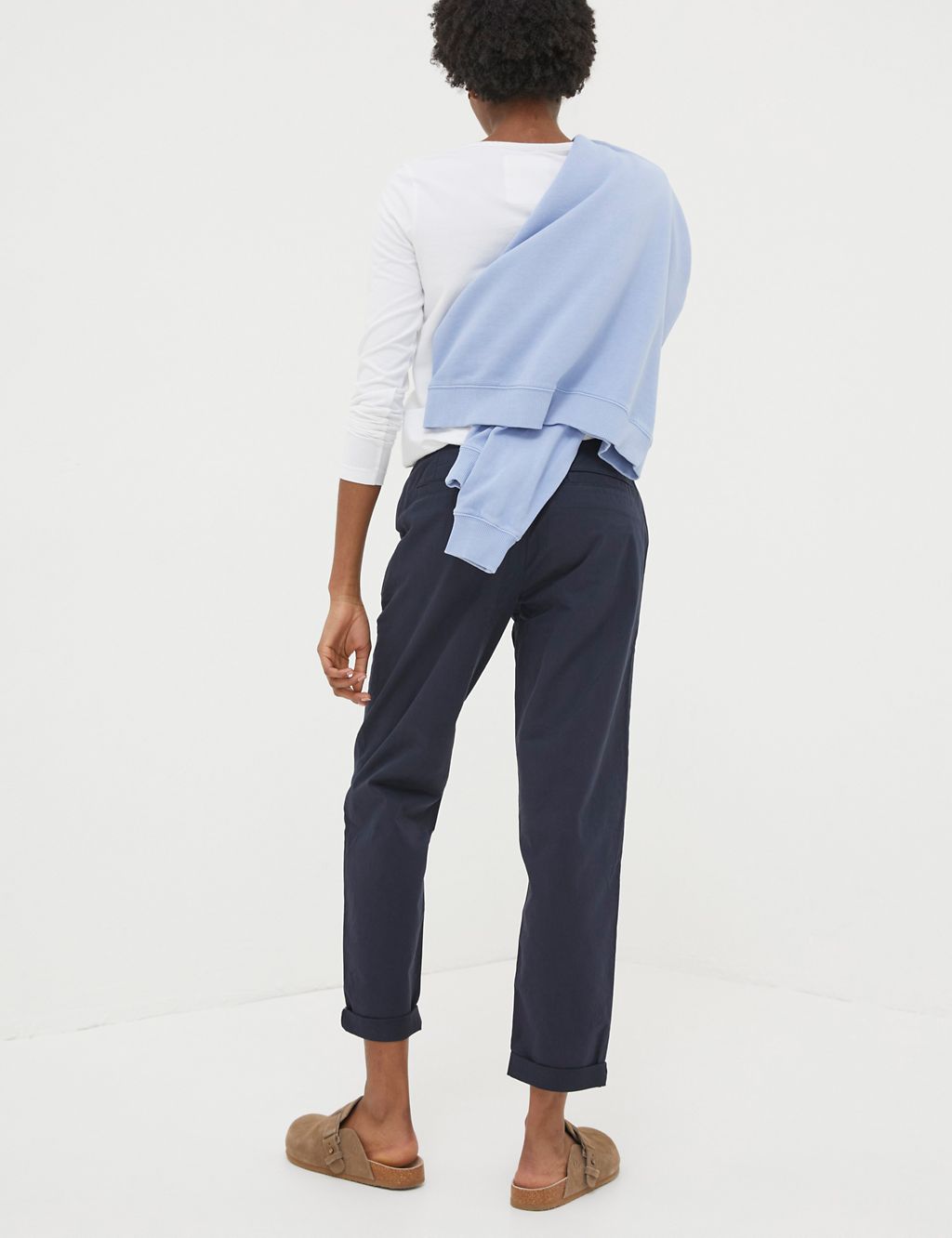 Cotton Rich Tapered Cropped Chinos 2 of 5