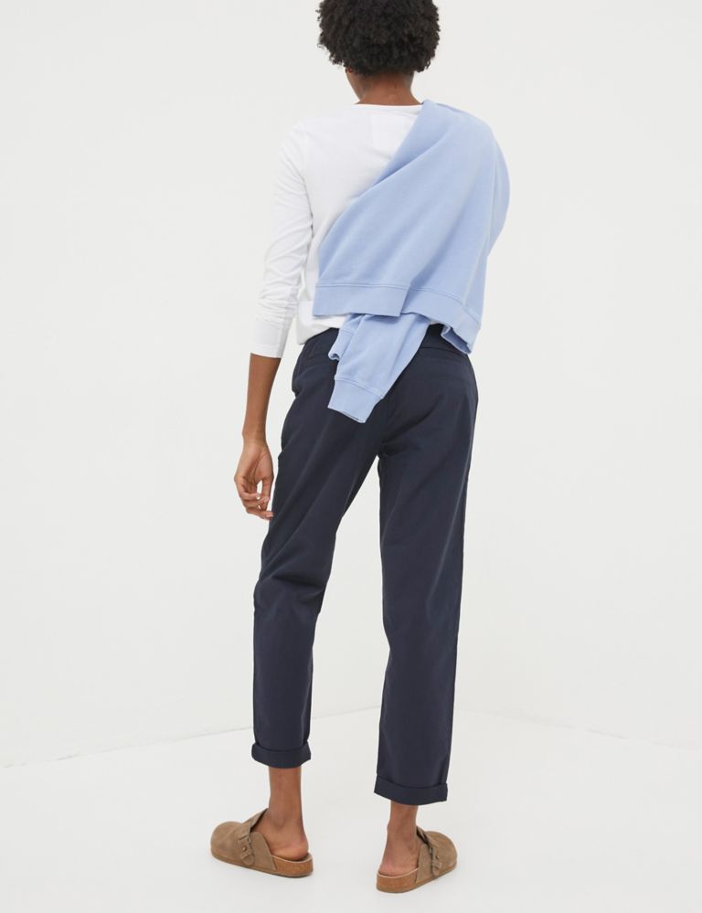 Cotton Rich Tapered Cropped Chinos 3 of 5