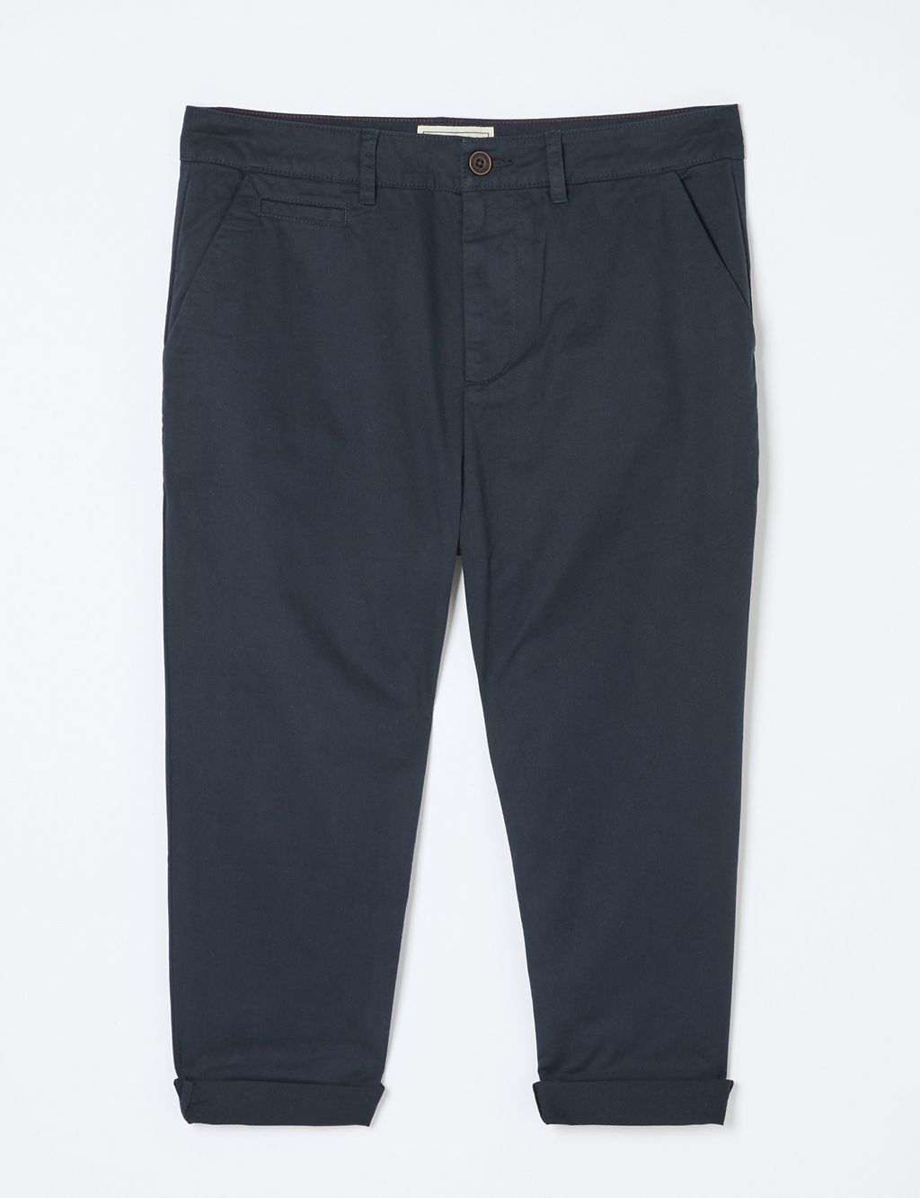 Cotton Rich Tapered Cropped Chinos 1 of 5