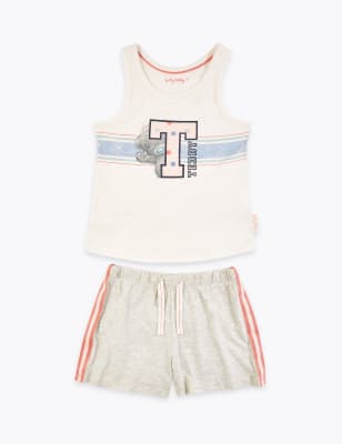 Cotton Rich Tatty Teddy Short Pyjama Set 3 16 Years M S