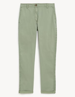 Cotton Rich Tea Dyed Slim Fit Chinos Image 2 of 7