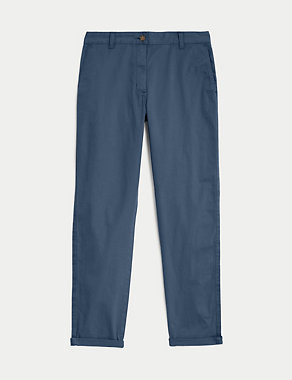 Cotton Rich Tea Dyed Slim Fit Chinos Image 2 of 5