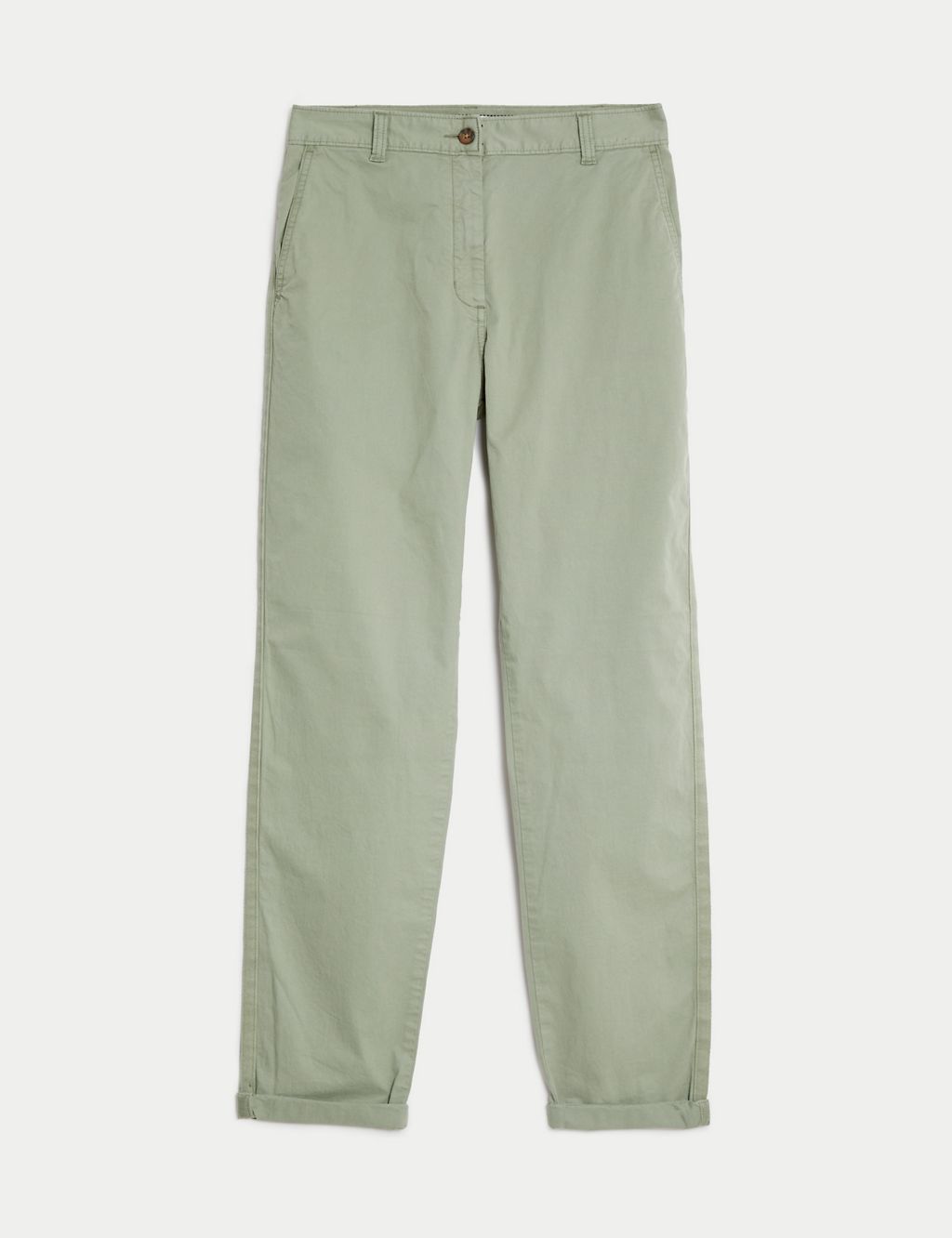 Cotton Rich Tea Dyed Slim Fit Chinos 1 of 5