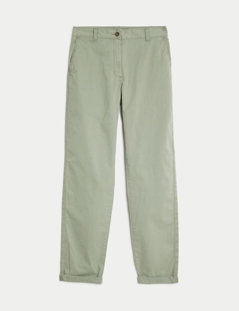 Cotton Rich Tea Dyed Slim Fit Chinos 2 of 5