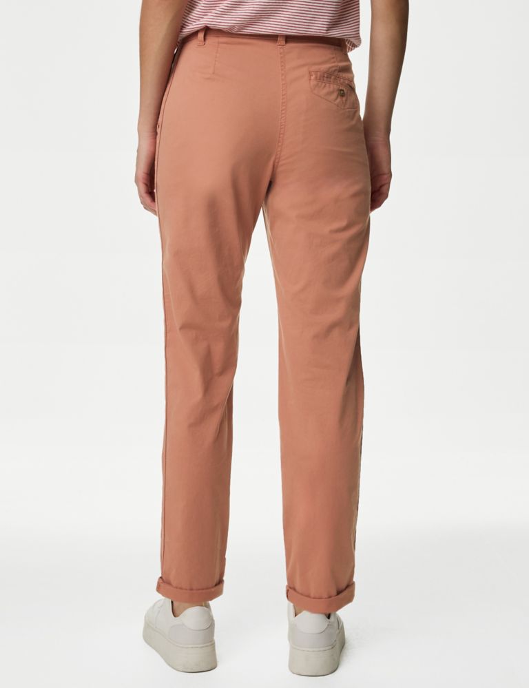 Cotton Rich Tea Dyed Slim Fit Chinos 5 of 5