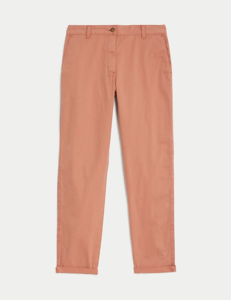 Cotton Rich Tea Dyed Slim Fit Chinos 2 of 5