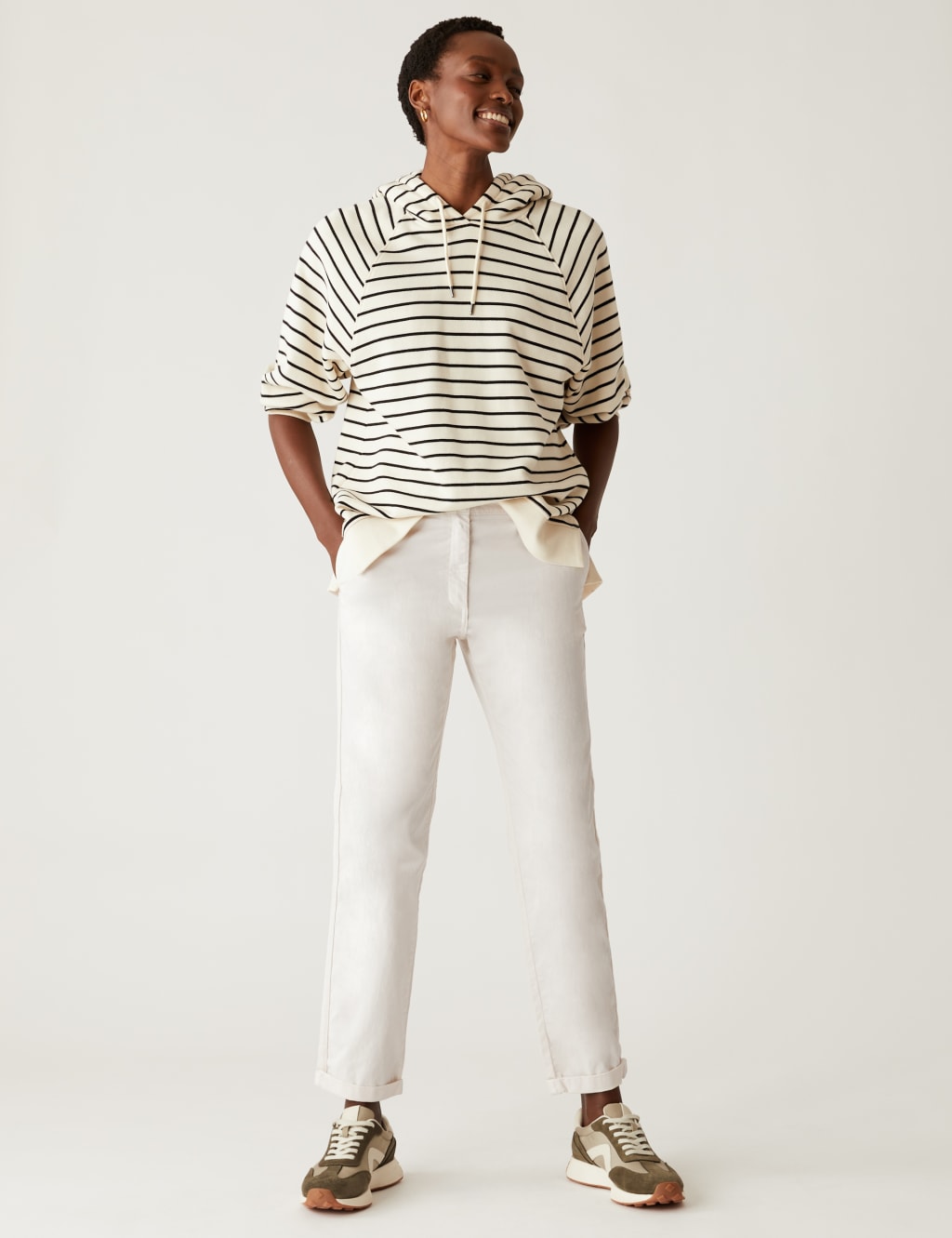 Cotton Rich Tea Dyed Slim Fit Chinos 3 of 6