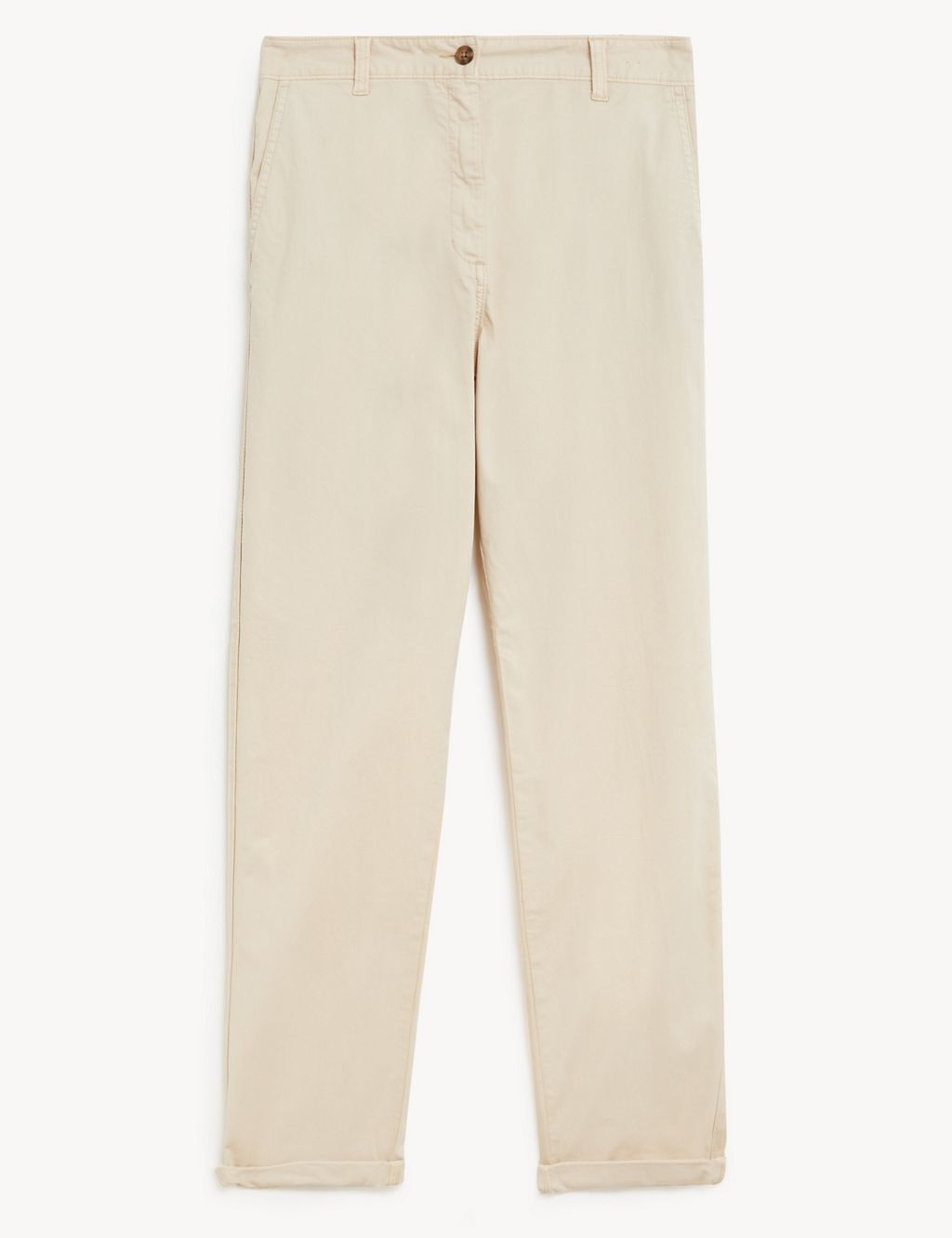 Cotton Rich Tea Dyed Slim Fit Chinos 1 of 6