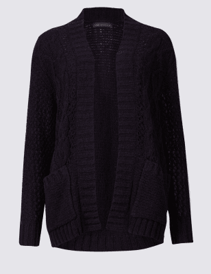 Cotton Rich Textured Cardigan | M&S Collection | M&S