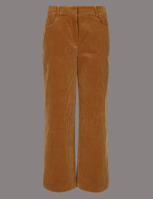 Cotton Rich Textured Corduroy Trousers